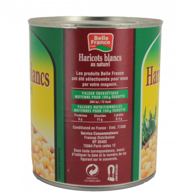 Haricotes Blancs au Naturel