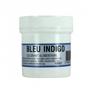Colorant alimentaire Bleu Indigo E132 Poudre Hydrosoluble 20g
