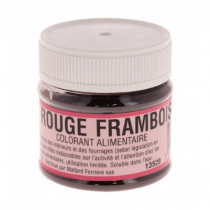 Colorant alimentaire Rouge Framboise E122 Poudre Hydrosoluble 20g Colorant alimentaire Rouge Framboise E122 Poudre Hydrosoluble 20g