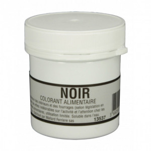 Colorant alimentaire Noir Charbon E153 Poudre Hydrosoluble 15g
