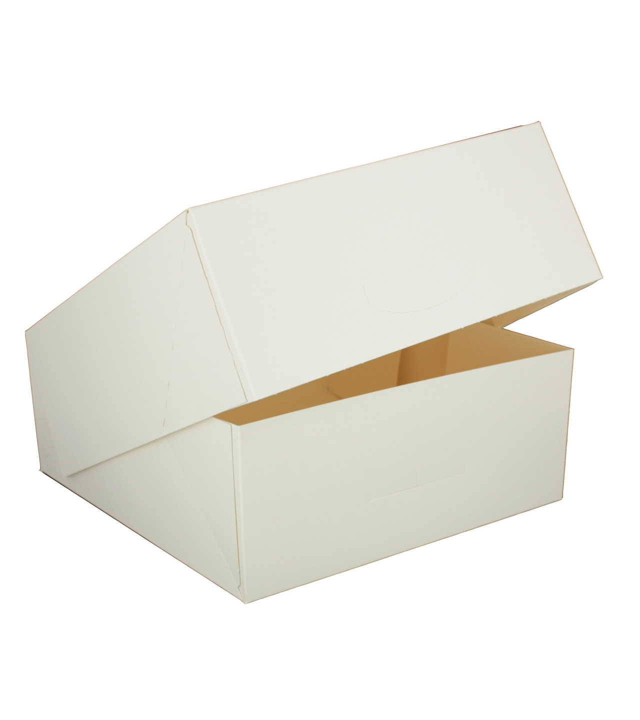 Boîte pâtissière blanche - 20 x H 5 cm - (x50)