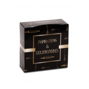 Boîte pâtissière Inspirations et Gourmandises - 18 x H 8 cm - (x50)