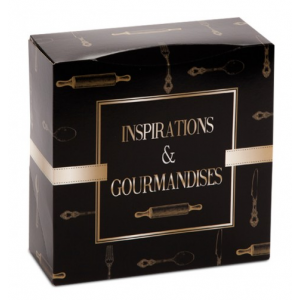 Boîte pâtissière Inspirations et Gourmandises - 32 x H 8 cm - (x50)