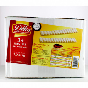 Biscuits cuillers natures en bande x 34