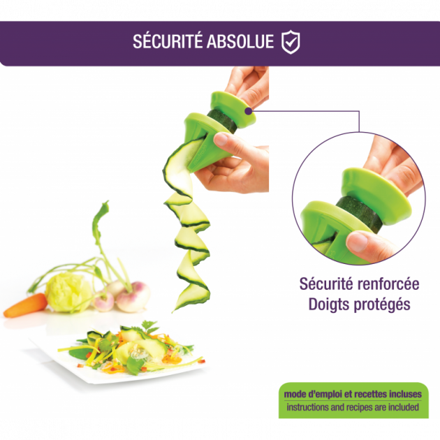 Protection pour les doigts incluse Protection pour les doigts incluse