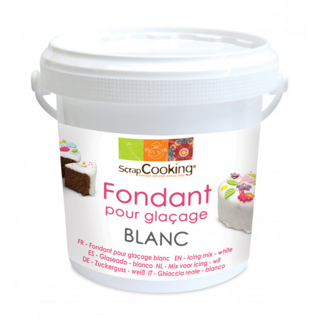 Fondant pour Glaçage Blanc 500g Scrapcooking