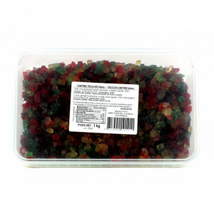 Cubes de Fruits Confits tricolores 1kg Cubes de Fruits Confits tricolores 1kg