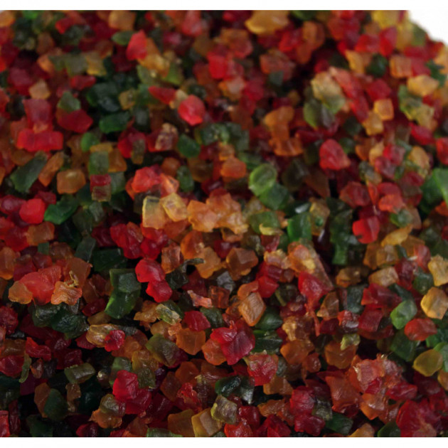 Cubes de fruits confits tricolores 1kg Cubes de fruits confits tricolores 1kg