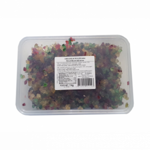Cubes de Melon confit tricolores 1 kg Cubes de Melon confit tricolores 1 kg