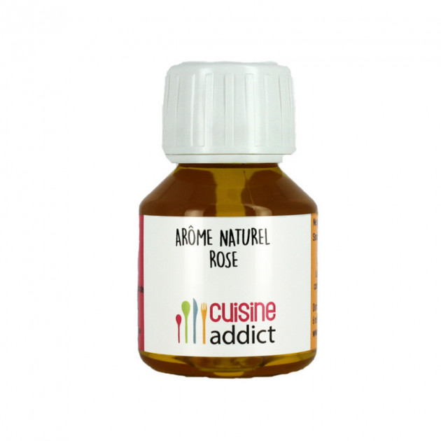 Arôme Alimentaire Naturel de Rose 58 ml Cuisineaddict