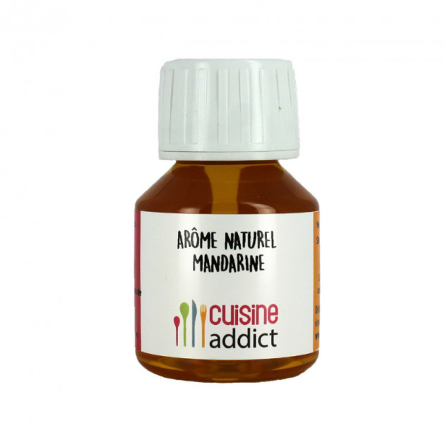 Arôme Alimentaire Naturel Mandarine 58 ml Cuisineaddict