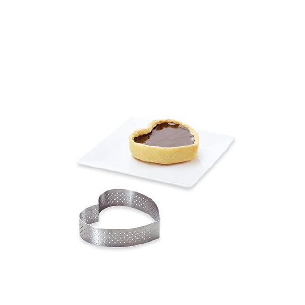 Cercle pour tarte individuelle en forme de coeur de buyer Valrhona Cercle pour tarte individuelle en forme de coeur de buyer Valrhona