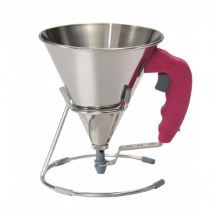 Mini Entonnoir à Piston Inox Fushia KWIK De Buyer Mini Entonnoir à Piston Inox Fushia KWIK De Buyer
