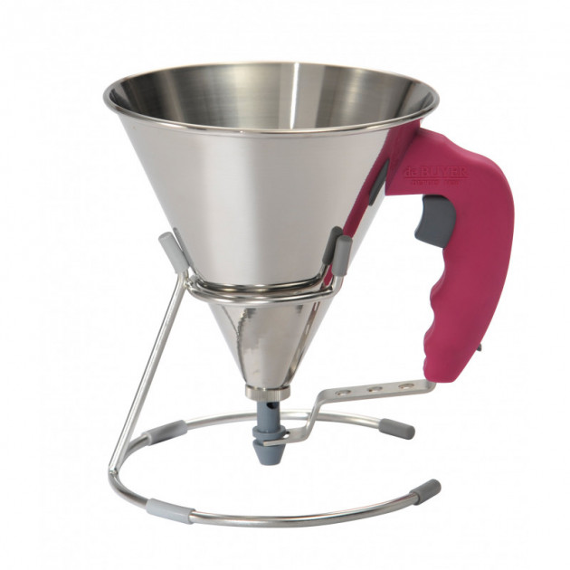 Mini Entonnoir a Piston Inox Fushia KWIK De Buyer