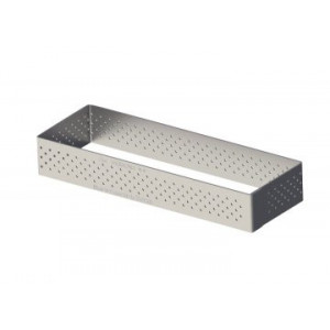 Rectangle perforé 25 x 8 cm de L'école Valrhona par De Buyer Rectangle perforé 25 x 8 cm de L'école Valrhona par De Buyer