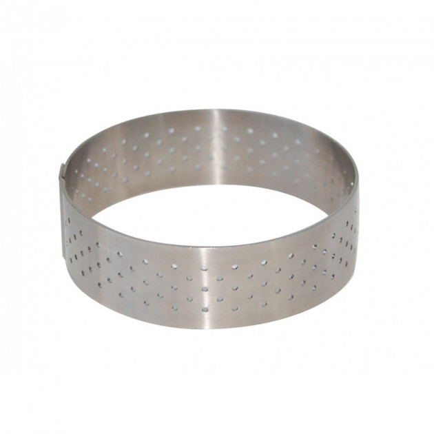 Cercle à Tarte Perforé Hauteur 2cm - Diamètre au choix