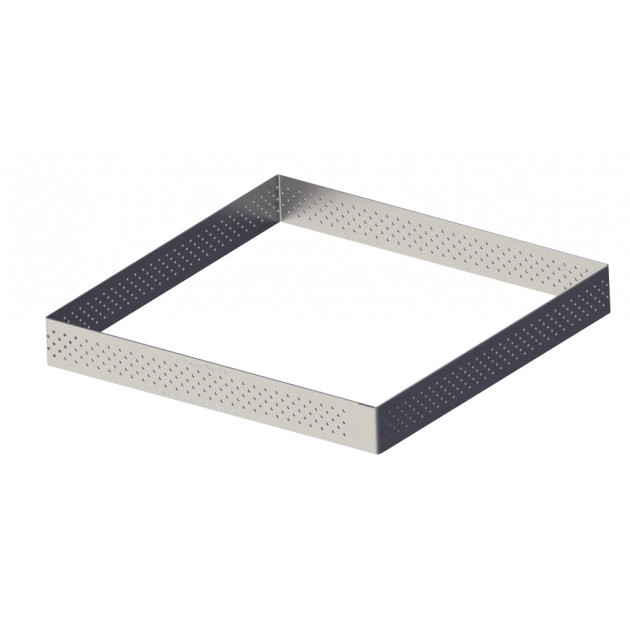 Carre perfore L. 8 cm de L'ecole Valrhona par De Buyer