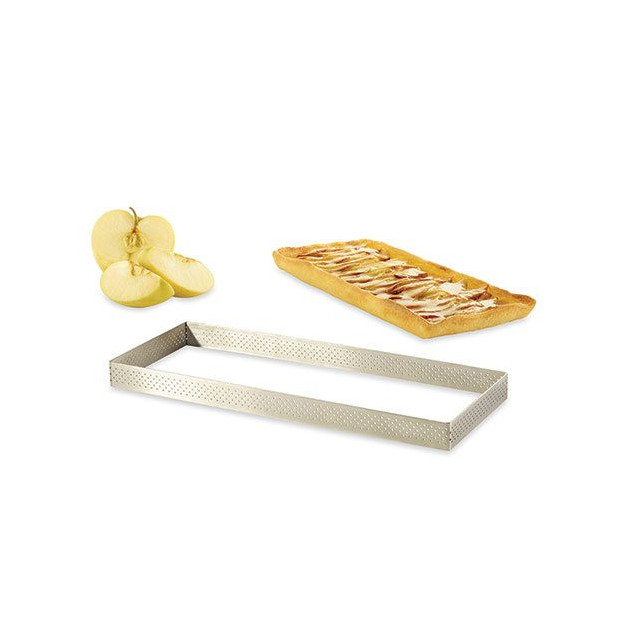 Cadre a tarte perfore rectangle 28 cm De buyer Cadre a tarte perfore rectangle 28 cm De buyer