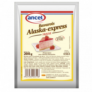 Preparation Mousse Bavaroise Framboise 0g Alaska Express Ancel