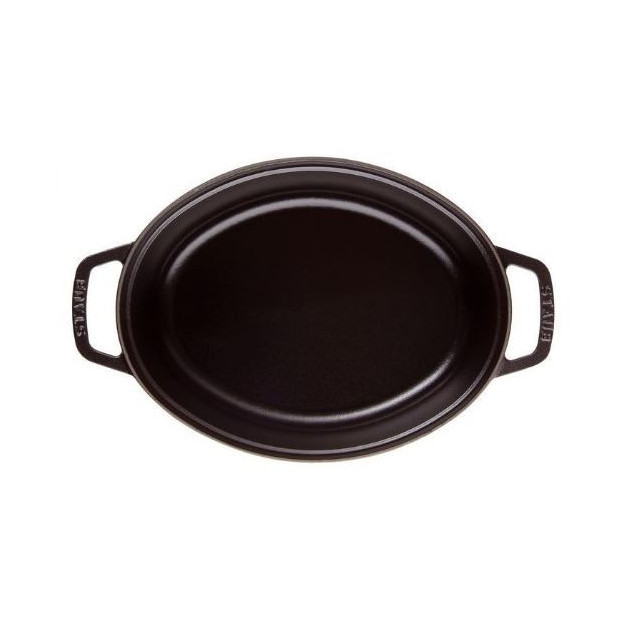 Cocotte ovale noire en fonte 41 cm 12 l Staub Cocotte ovale noire en fonte 41 cm 12 l Staub