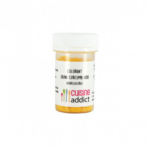 Colorant alimentaire Jaune Curcuma E100 5g Poudre Hydrosoluble Cuisineaddict