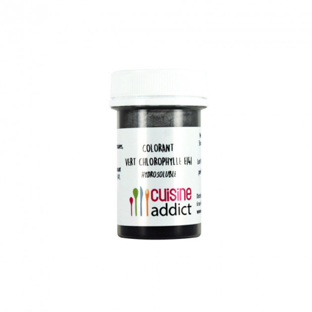 Colorant alimentaire Vert Chlorophylle E141 10g Poudre Hydrosoluble Cuisineaddict