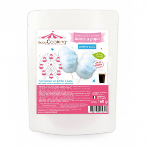 Préparation sucrée pour barbe à papa bleue goût cola Préparation sucrée pour barbe à papa bleue goût cola