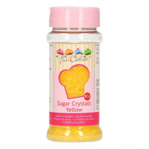 Sucre coloré Jaune 80g Funcakes Sucre coloré Jaune 80g Funcakes