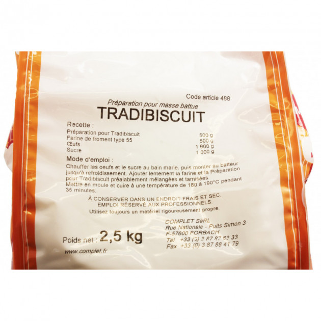 Preparation pour biscuits traditionnelles TRADIBISCUIT 2.5Kg vue3 Preparation pour biscuits traditionnelles TRADIBISCUIT 2.5Kg vue3
