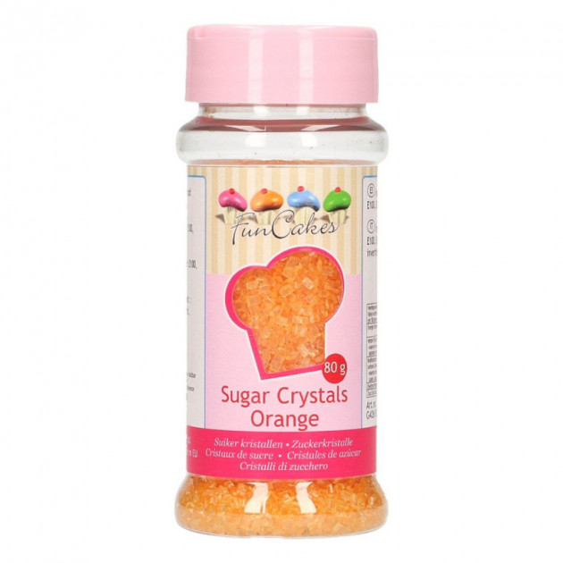 Sucre colore Orange 80g Funcakes