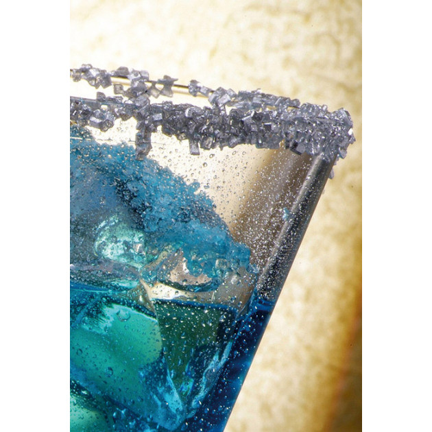 Decoration cocktail avec sucre colore