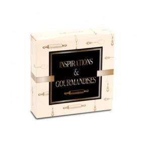 Boîte pâtissière Inspirations et Gourmandises - 16 x H 5 cm - (x50)