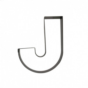 Emporte-pièce en forme de lettre W, blanc, Large 10cm 