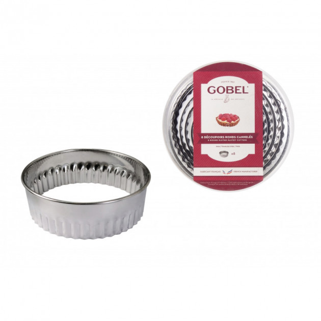 Decoupoirs canneles inox de 30 a 100 mm de diametre. Gobel