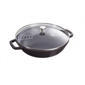 Wok en Fonte 30 cm Noir Staub