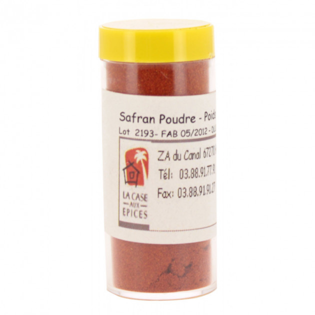 Safran poudre 10 g - Aromates, épices et condiments
