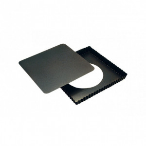 Tarte Carrée bord Cannelé fond mobile