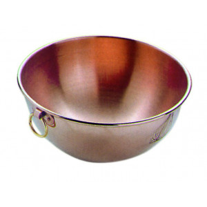 Bassine à confiture en cuivre à Blanc de 30 cm Bassine à confiture en cuivre à Blanc de 30 cm