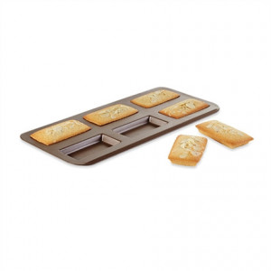Moule à Financier 6 empreintes 9,8 x 4,8 cm Anti-adhérent Gobel Moule à Financier 6 empreintes 9,8 x 4,8 cm Anti-adhérent Gobel