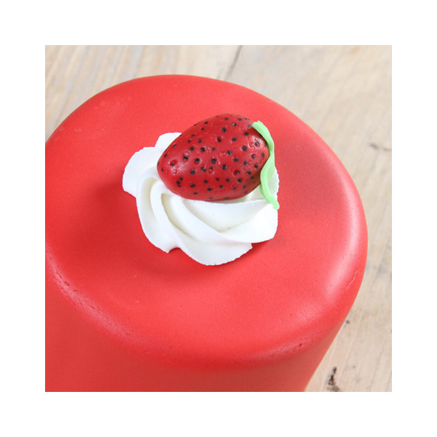 Pâte à Sucre Rouge goût Fraise 250g Funcakes - Pâte à sucre,  , Achat, Vente