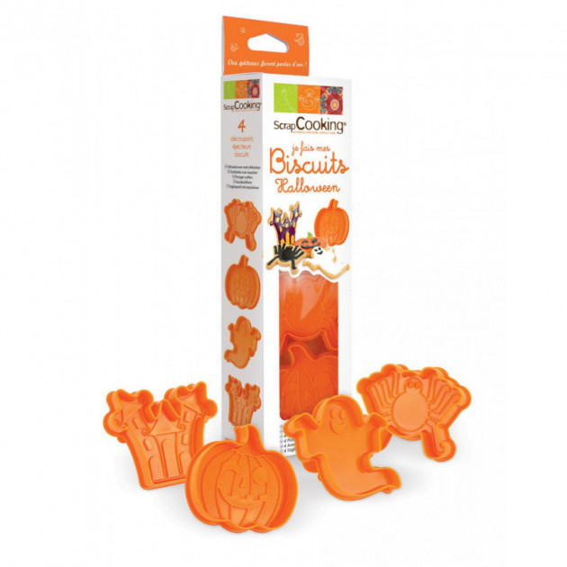 Kit 4 decoupoirs pour Biscuits Halloween