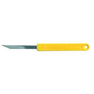 Lames de boulanger droite jaune en inox (x2) Lames de boulanger droite jaune en inox (x2)