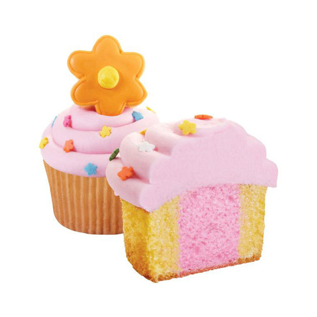 Cupcake bicolore realise avec le separateur pour cupcake bicolore Cupcake bicolore realise avec le separateur pour cupcake bicolore