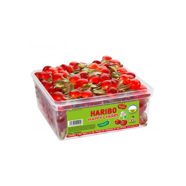 Cerise Happy Cherry Haribo, boite 105 bonbons