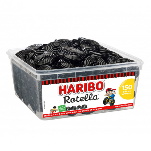 Rotella x 150 - Boîte Rouleau Réglisse Haribo - , Achat,  Vente