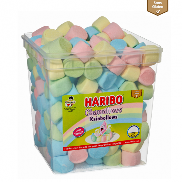 Chamallows Rainbollows x 210 - Boîte Bonbon Haribo - Cuisineaddict