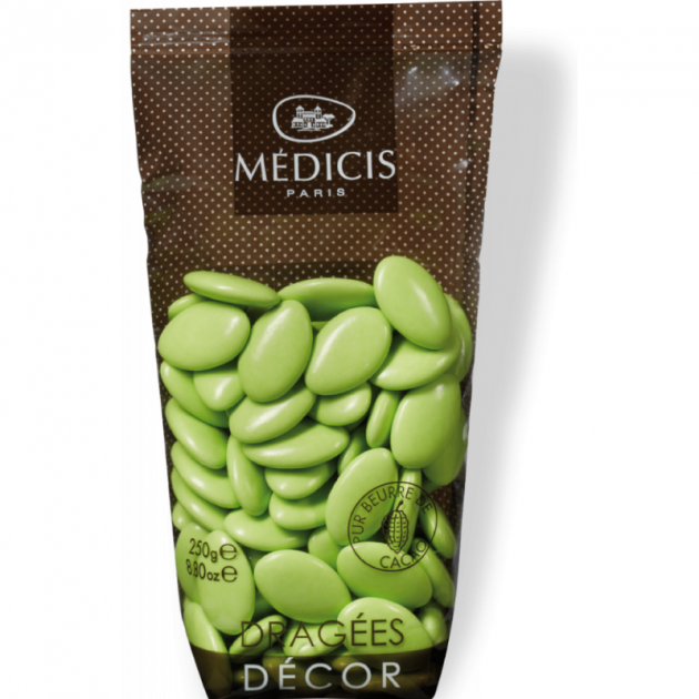 Dragees Chocolat Vert Bambou 250g Medicis