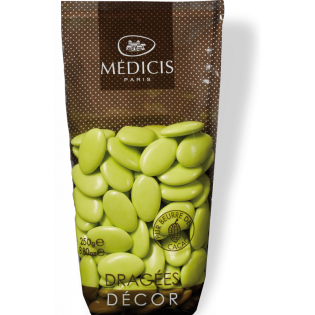 Dragees Chocolat Vert Anis 250g Medicis