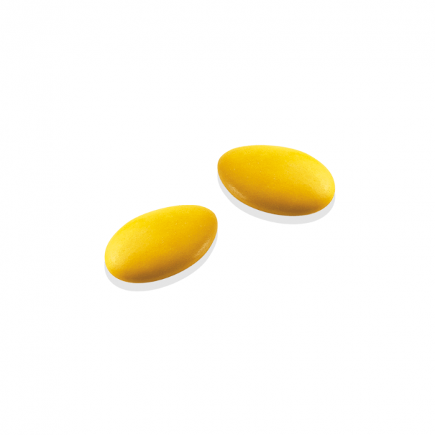 Dragees Jaune Safran au Chocolat Noir