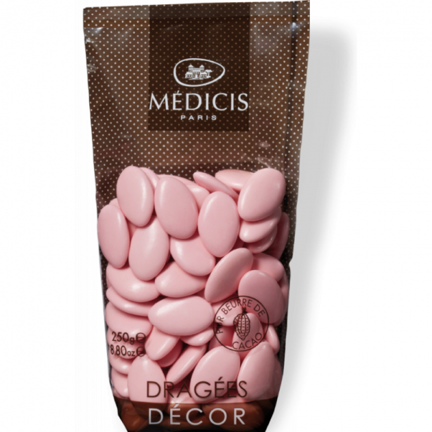 Dragées Chocolat Rose 250g Médicis - , Achat, Vente